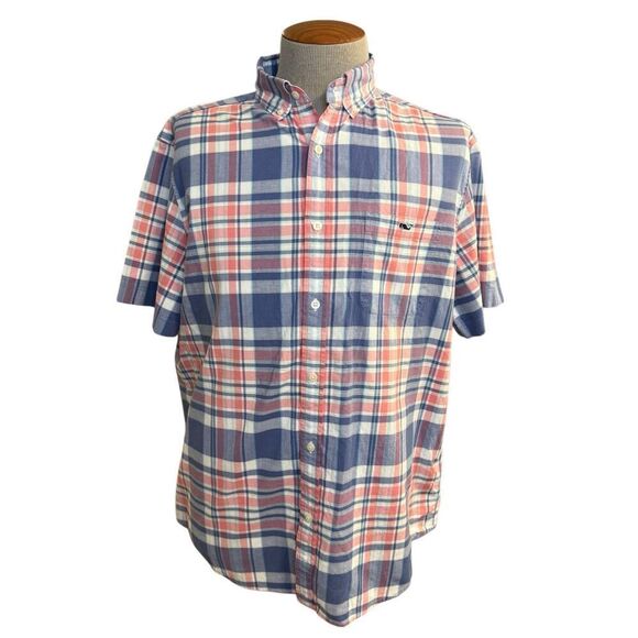 Vineyard Vines Men’s Classic Fit Tucker Plaid Button Down Shirt Sz. L - Picture 1 of 12